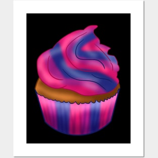 Bisexual LGBTQ Cupcake Posters and Art